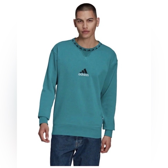 Adidas Men’s Real Madrid Icon Crew Sweatshirt Size L - Picture 2 of 9